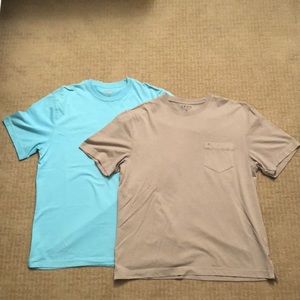 Blue and Tan Pocket Tees